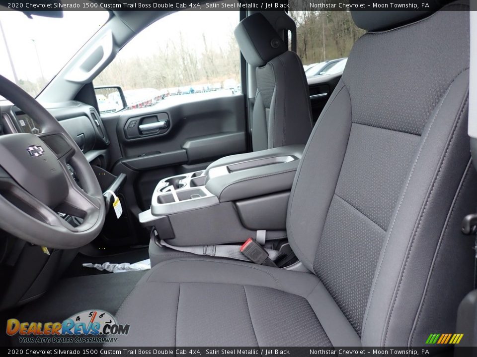 2020 Chevrolet Silverado 1500 Custom Trail Boss Double Cab 4x4 Satin Steel Metallic / Jet Black Photo #14