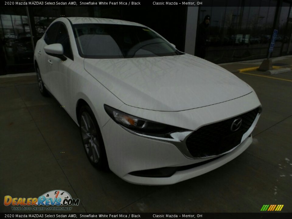 2020 Mazda MAZDA3 Select Sedan AWD Snowflake White Pearl Mica / Black Photo #1