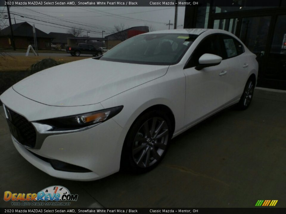 2020 Mazda MAZDA3 Select Sedan AWD Snowflake White Pearl Mica / Black Photo #3