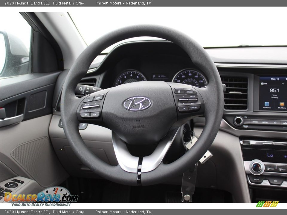 2020 Hyundai Elantra SEL Fluid Metal / Gray Photo #21