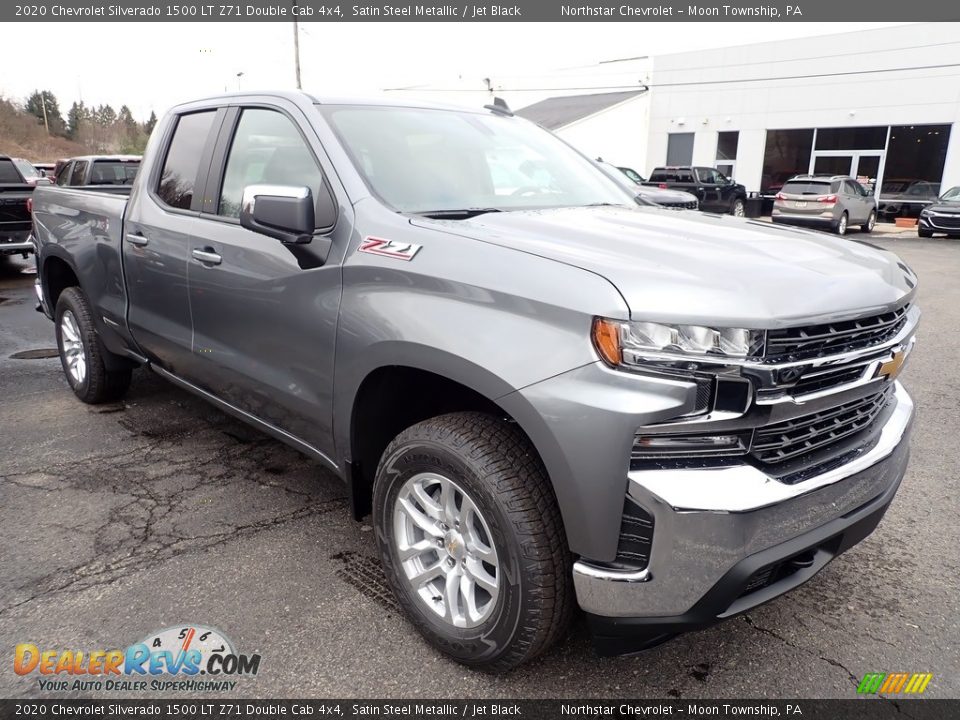 2020 Chevrolet Silverado 1500 LT Z71 Double Cab 4x4 Satin Steel Metallic / Jet Black Photo #7