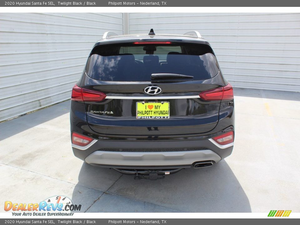 2020 Hyundai Santa Fe SEL Twilight Black / Black Photo #7