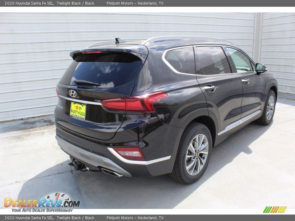 2020 Hyundai Santa Fe SEL Twilight Black / Black Photo #8