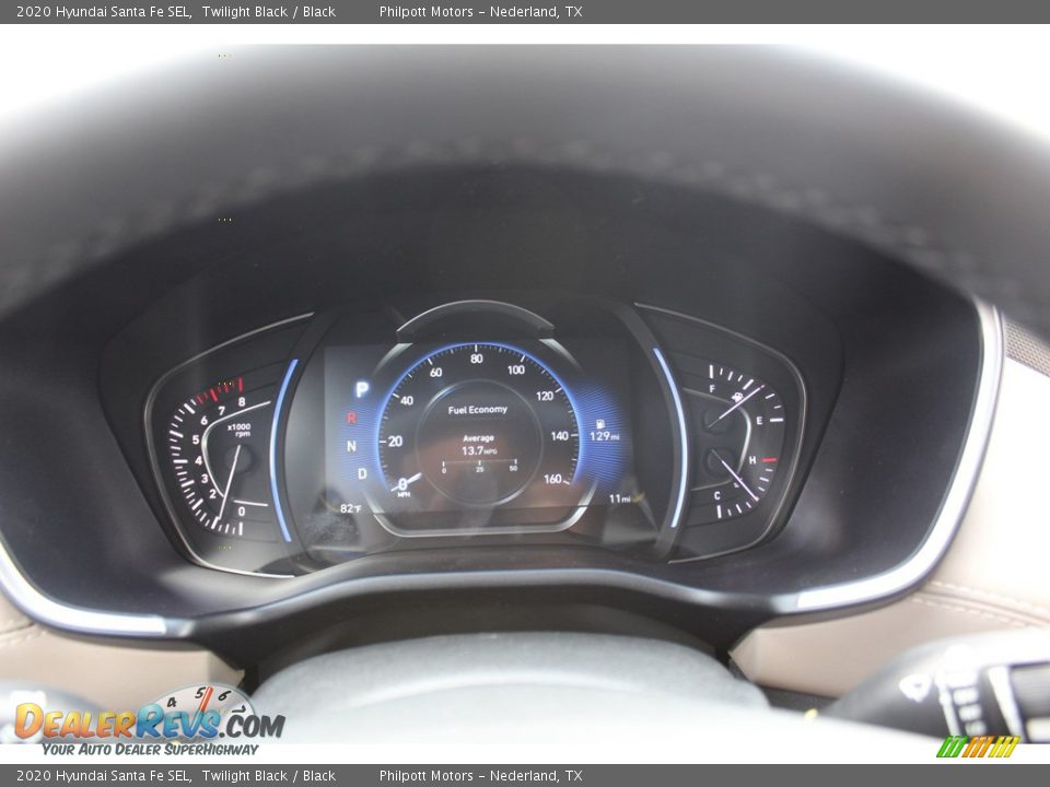 2020 Hyundai Santa Fe SEL Twilight Black / Black Photo #13