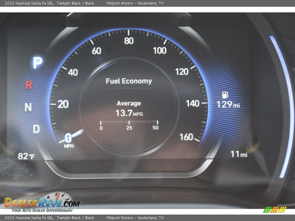 2020 Hyundai Santa Fe SEL Twilight Black / Black Photo #14