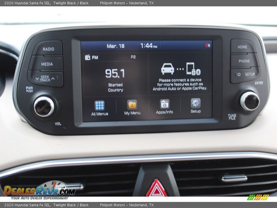 2020 Hyundai Santa Fe SEL Twilight Black / Black Photo #15