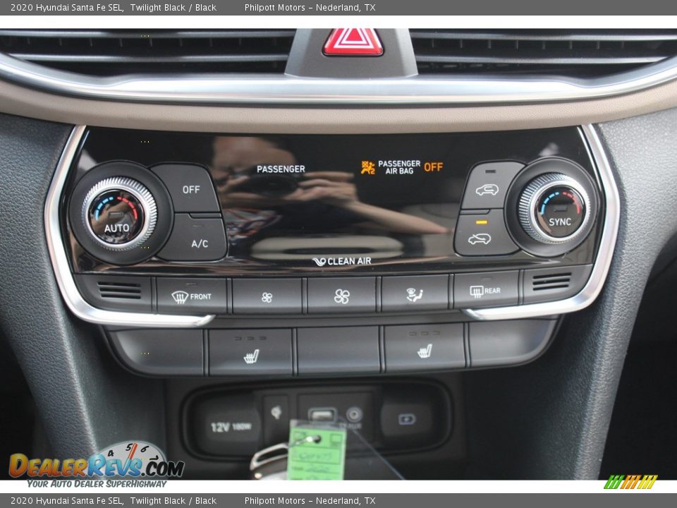 2020 Hyundai Santa Fe SEL Twilight Black / Black Photo #16