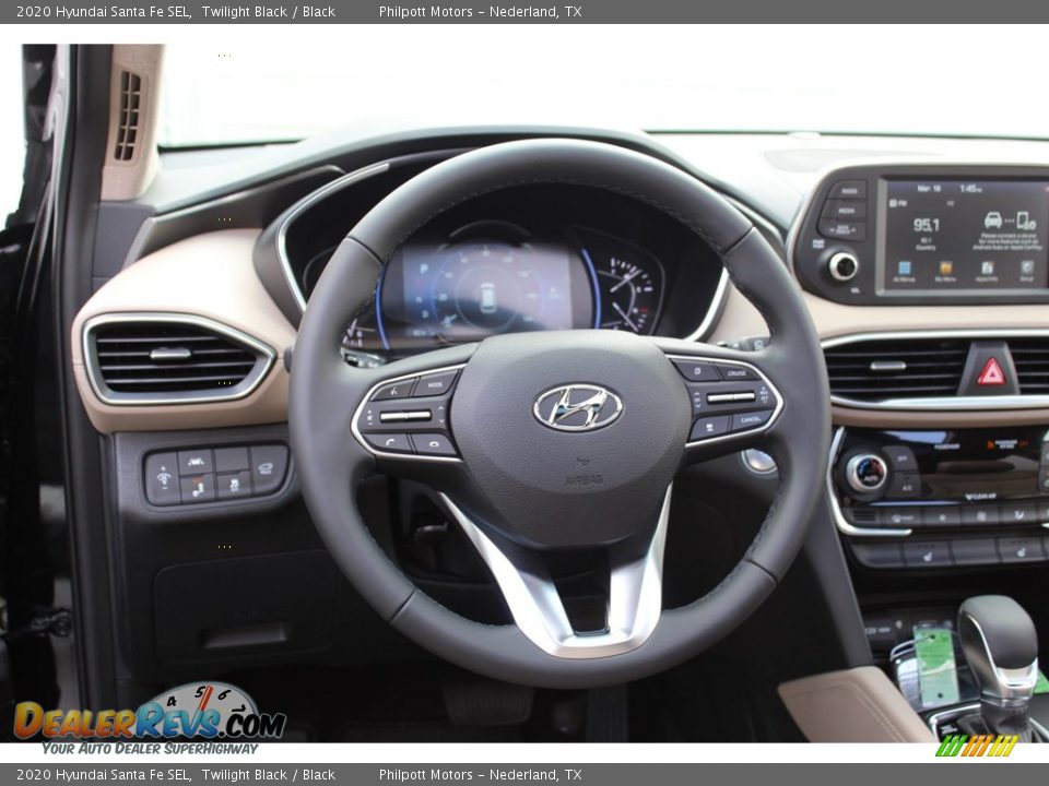 2020 Hyundai Santa Fe SEL Twilight Black / Black Photo #23