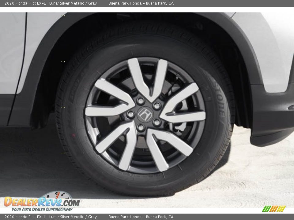 2020 Honda Pilot EX-L Lunar Silver Metallic / Gray Photo #14