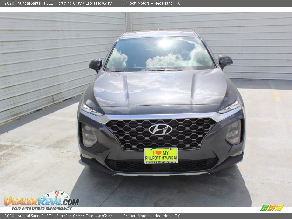 2020 Hyundai Santa Fe SEL Portofino Gray / Espresso/Gray Photo #3