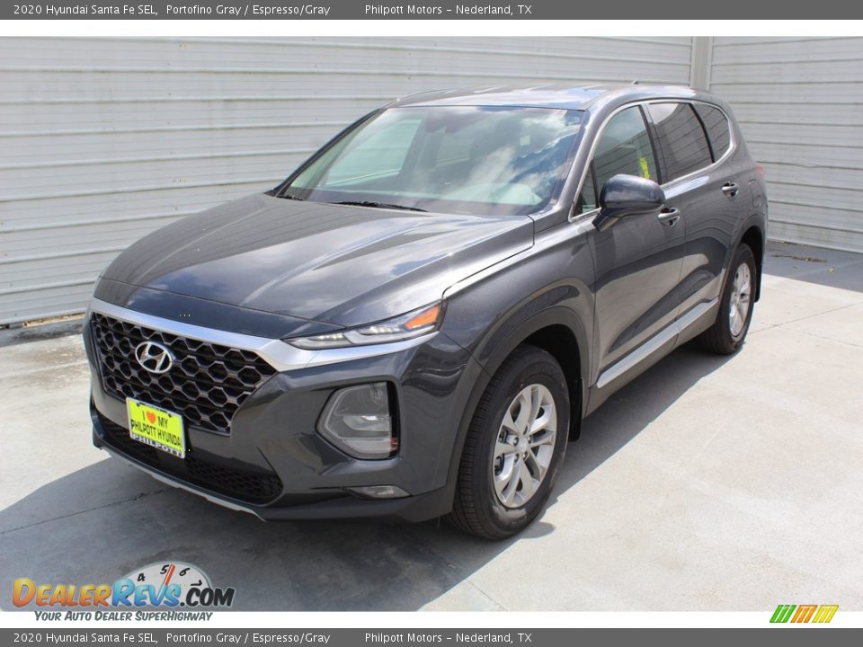2020 Hyundai Santa Fe SEL Portofino Gray / Espresso/Gray Photo #4
