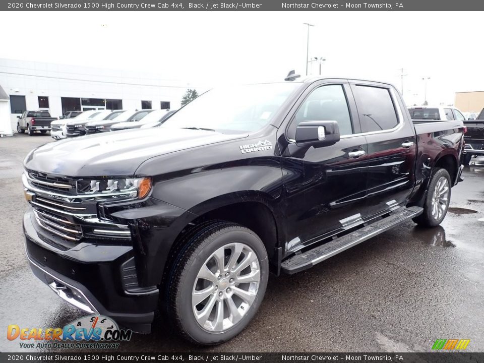 2020 Chevrolet Silverado 1500 High Country Crew Cab 4x4 Black / Jet Black/­Umber Photo #1