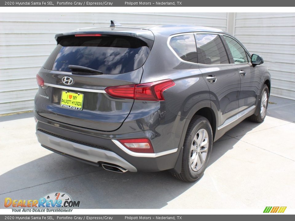 2020 Hyundai Santa Fe SEL Portofino Gray / Espresso/Gray Photo #8