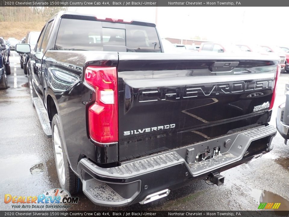2020 Chevrolet Silverado 1500 High Country Crew Cab 4x4 Black / Jet Black/­Umber Photo #4