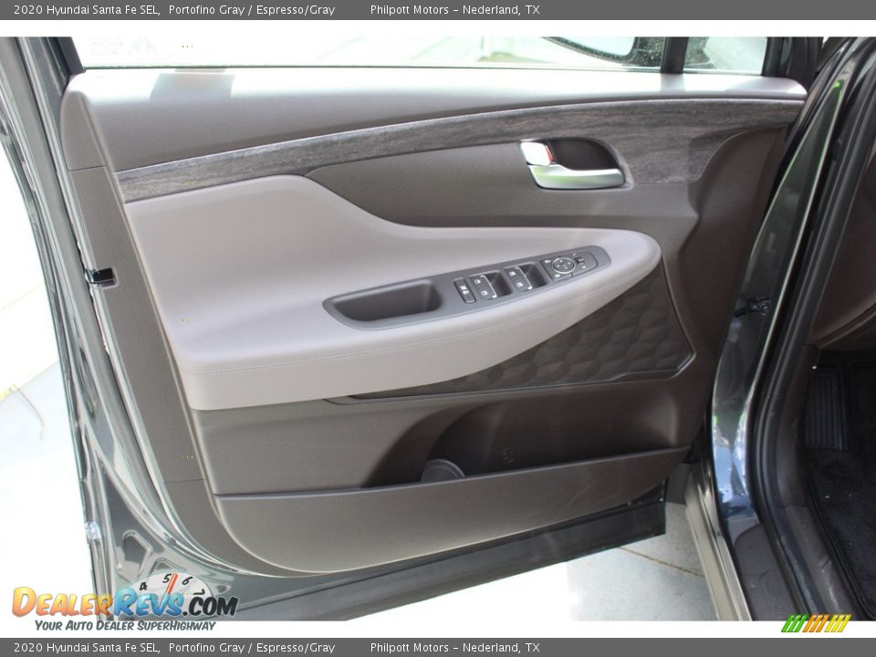 2020 Hyundai Santa Fe SEL Portofino Gray / Espresso/Gray Photo #9