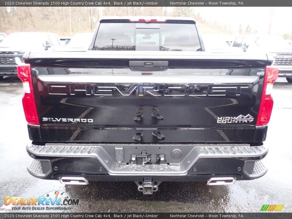 2020 Chevrolet Silverado 1500 High Country Crew Cab 4x4 Black / Jet Black/­Umber Photo #5