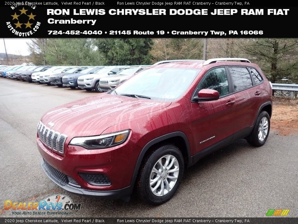 2020 Jeep Cherokee Latitude Velvet Red Pearl / Black Photo #1