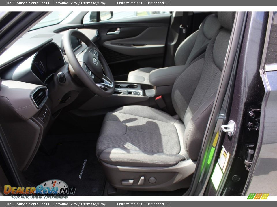 2020 Hyundai Santa Fe SEL Portofino Gray / Espresso/Gray Photo #10