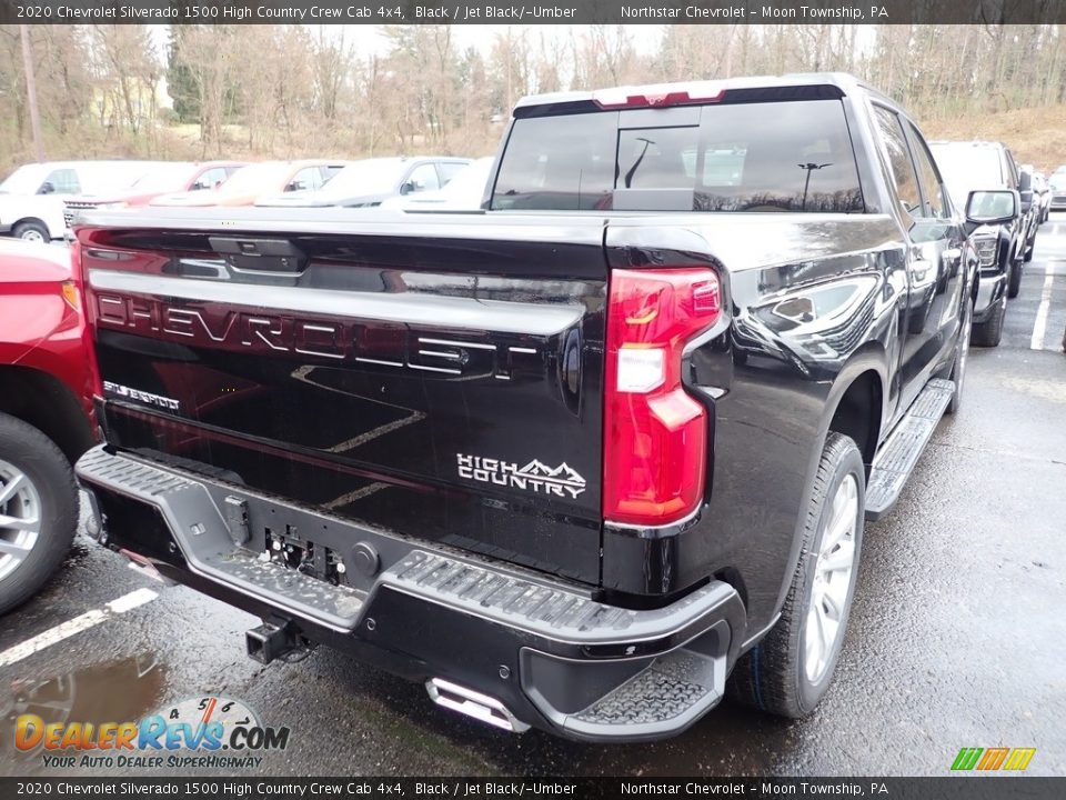 2020 Chevrolet Silverado 1500 High Country Crew Cab 4x4 Black / Jet Black/­Umber Photo #6