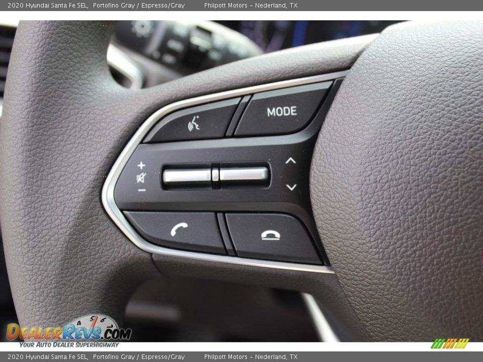 2020 Hyundai Santa Fe SEL Portofino Gray / Espresso/Gray Photo #11