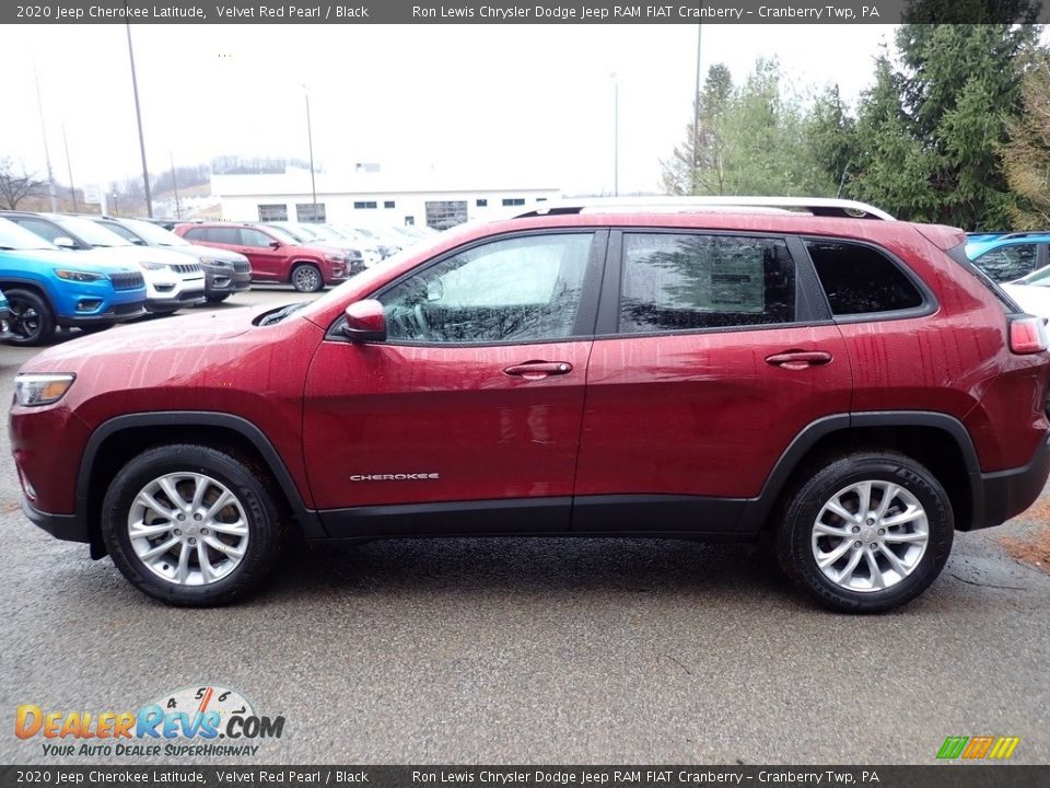 2020 Jeep Cherokee Latitude Velvet Red Pearl / Black Photo #2