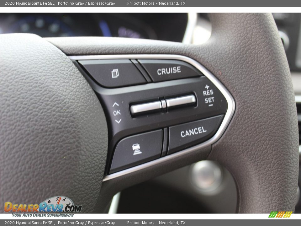 2020 Hyundai Santa Fe SEL Portofino Gray / Espresso/Gray Photo #12