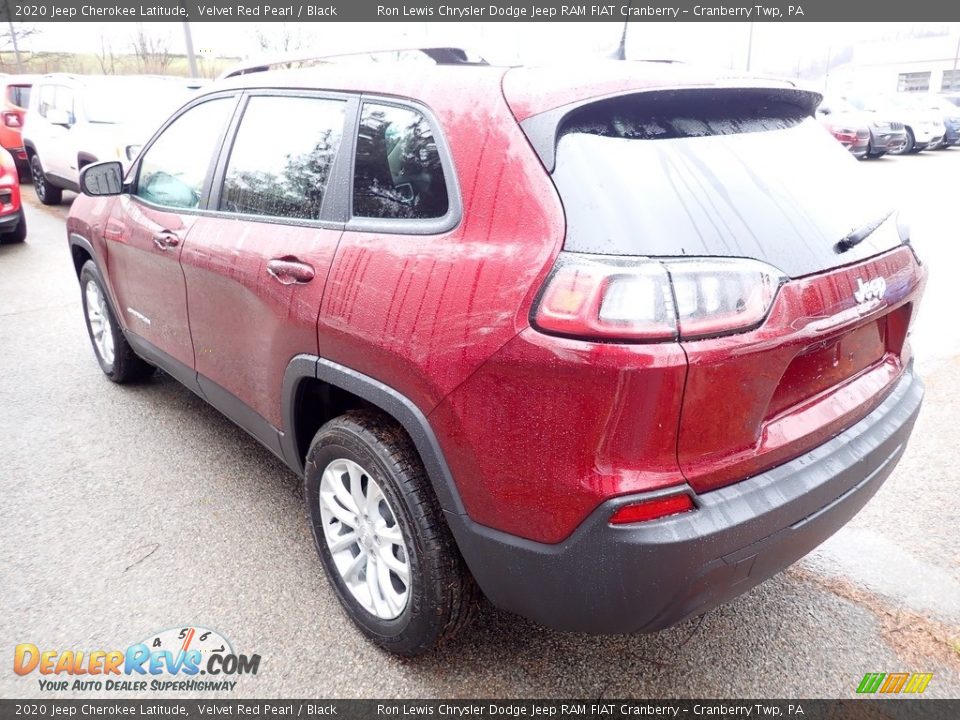 2020 Jeep Cherokee Latitude Velvet Red Pearl / Black Photo #3