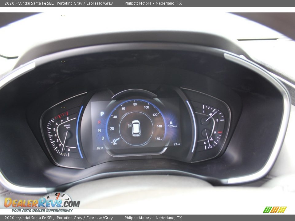 2020 Hyundai Santa Fe SEL Portofino Gray / Espresso/Gray Photo #13