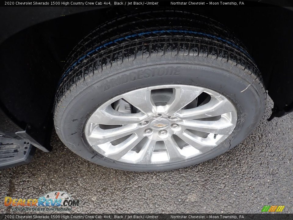 2020 Chevrolet Silverado 1500 High Country Crew Cab 4x4 Black / Jet Black/­Umber Photo #9