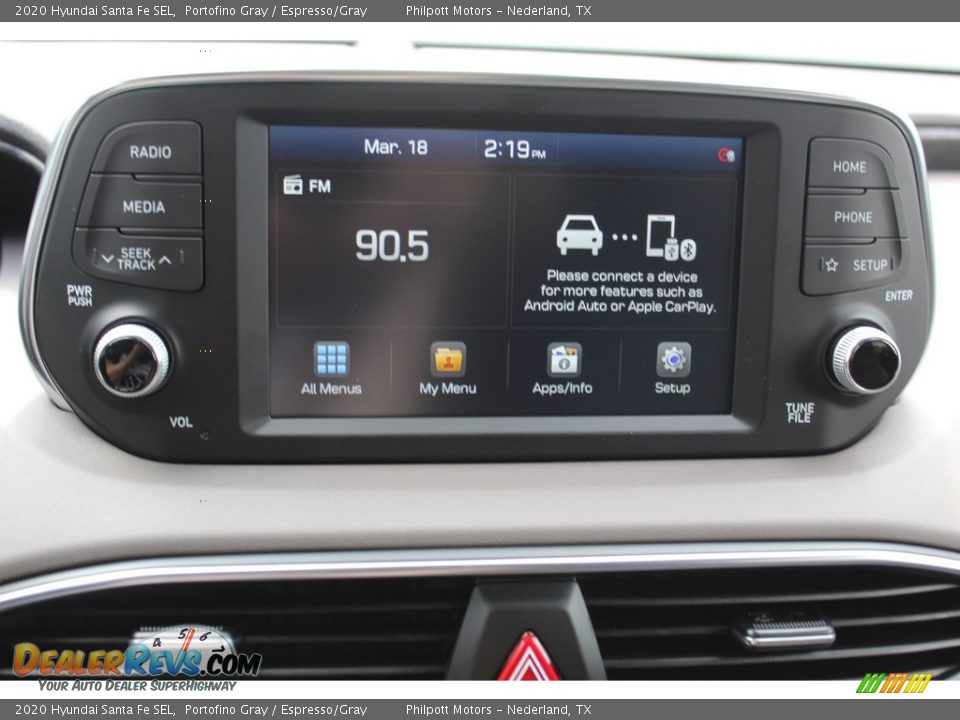 2020 Hyundai Santa Fe SEL Portofino Gray / Espresso/Gray Photo #15