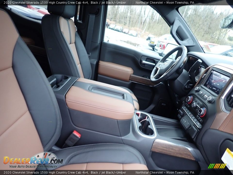 2020 Chevrolet Silverado 1500 High Country Crew Cab 4x4 Black / Jet Black/­Umber Photo #10