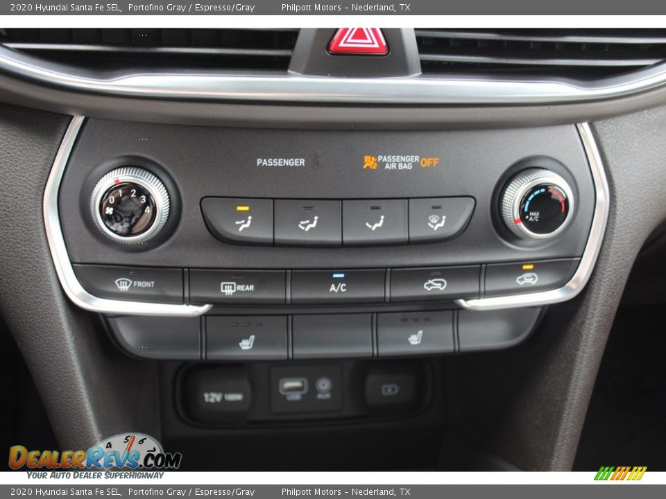 2020 Hyundai Santa Fe SEL Portofino Gray / Espresso/Gray Photo #16