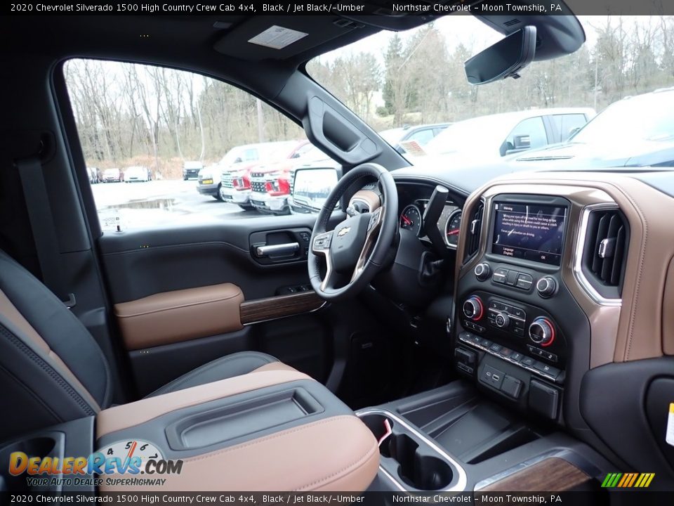 2020 Chevrolet Silverado 1500 High Country Crew Cab 4x4 Black / Jet Black/­Umber Photo #11