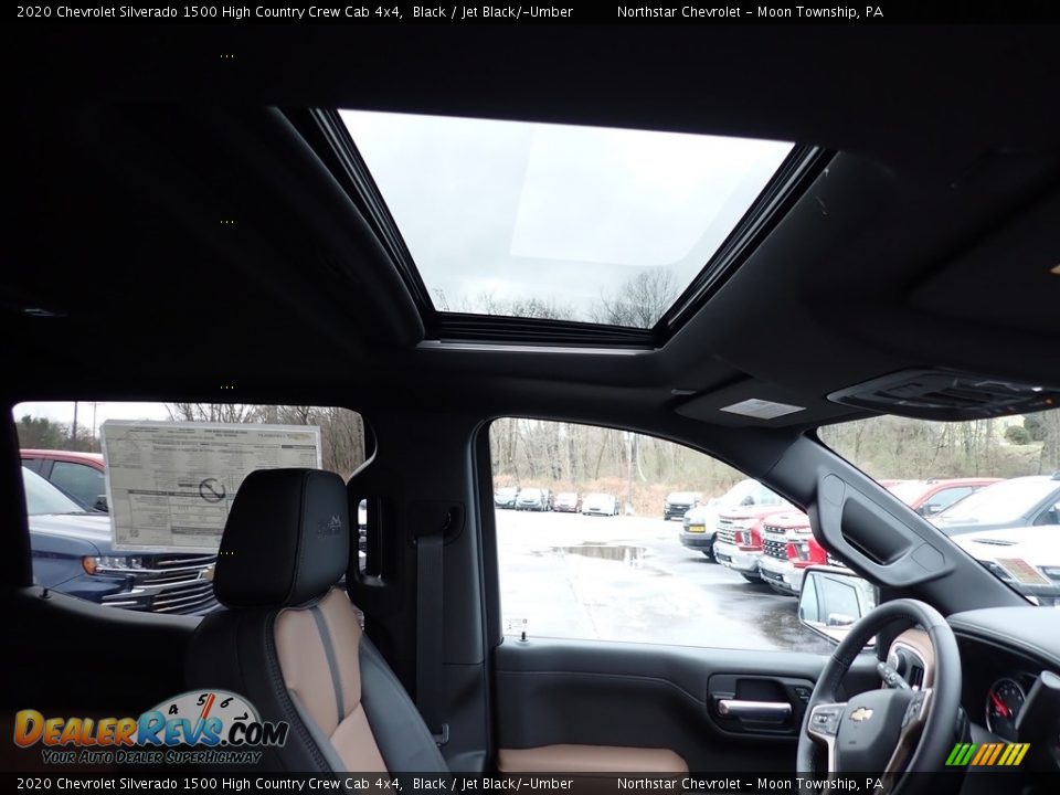 2020 Chevrolet Silverado 1500 High Country Crew Cab 4x4 Black / Jet Black/­Umber Photo #12