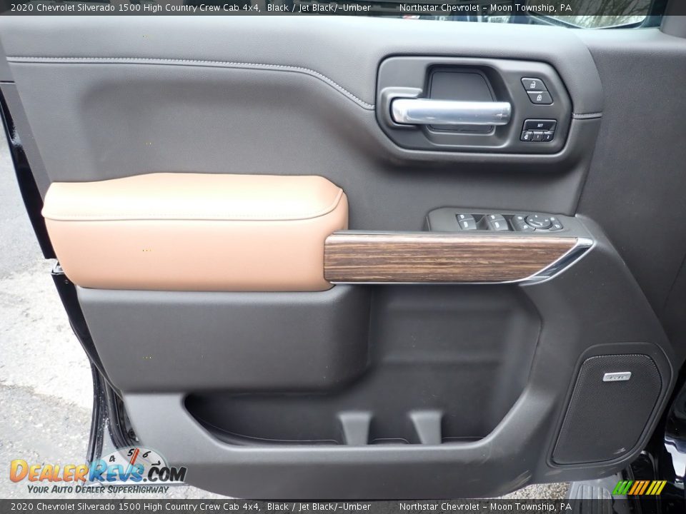 2020 Chevrolet Silverado 1500 High Country Crew Cab 4x4 Black / Jet Black/­Umber Photo #16