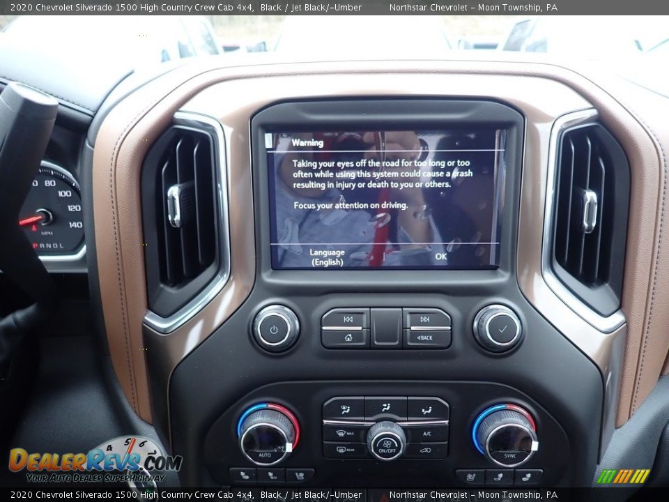 2020 Chevrolet Silverado 1500 High Country Crew Cab 4x4 Black / Jet Black/­Umber Photo #18