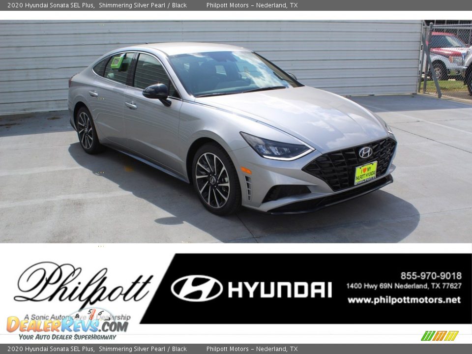 2020 Hyundai Sonata SEL Plus Shimmering Silver Pearl / Black Photo #1