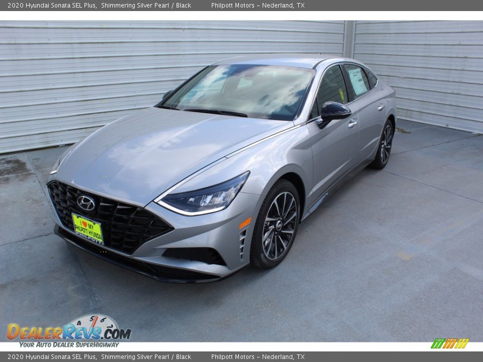 2020 Hyundai Sonata SEL Plus Shimmering Silver Pearl / Black Photo #4