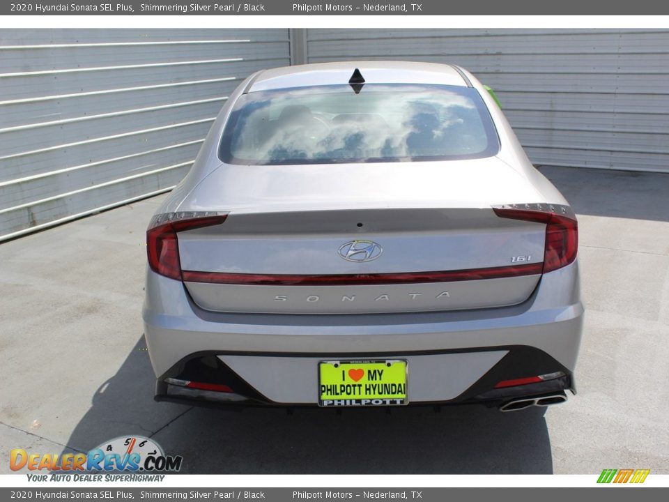 2020 Hyundai Sonata SEL Plus Shimmering Silver Pearl / Black Photo #7