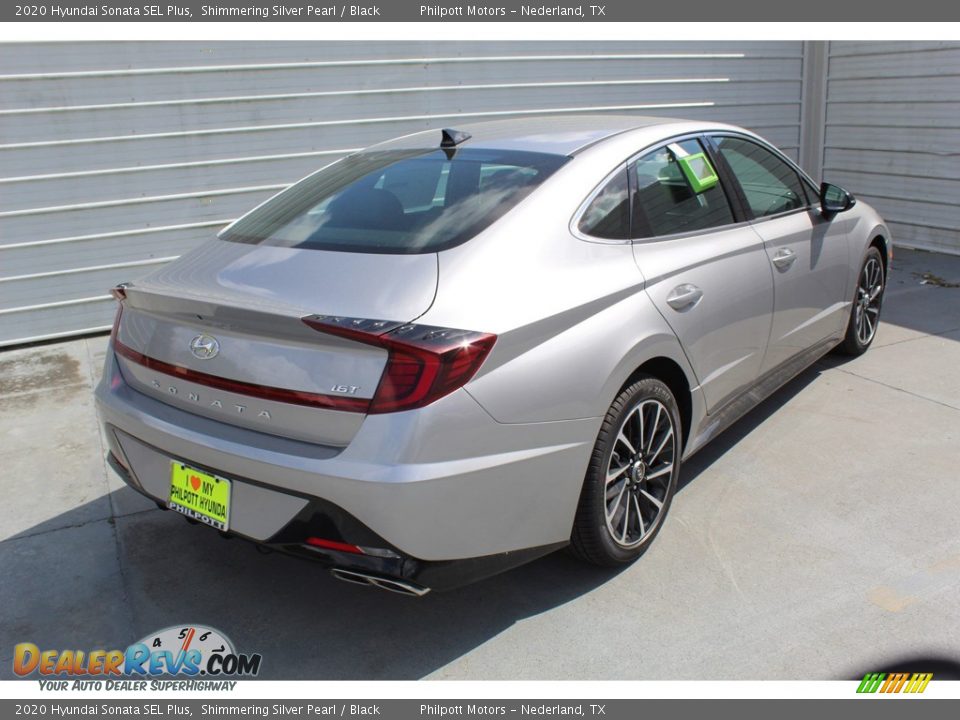 2020 Hyundai Sonata SEL Plus Shimmering Silver Pearl / Black Photo #8