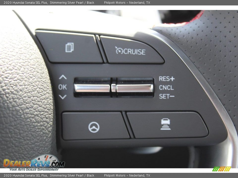 2020 Hyundai Sonata SEL Plus Shimmering Silver Pearl / Black Photo #12