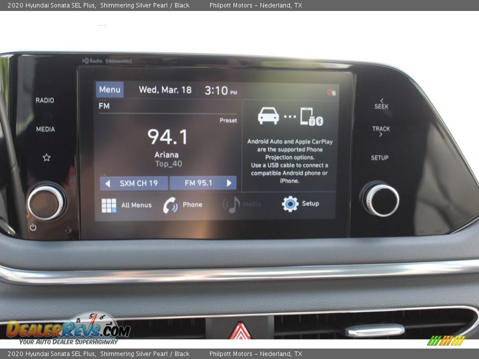 2020 Hyundai Sonata SEL Plus Shimmering Silver Pearl / Black Photo #15