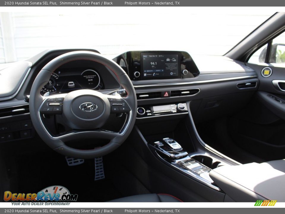 2020 Hyundai Sonata SEL Plus Shimmering Silver Pearl / Black Photo #20