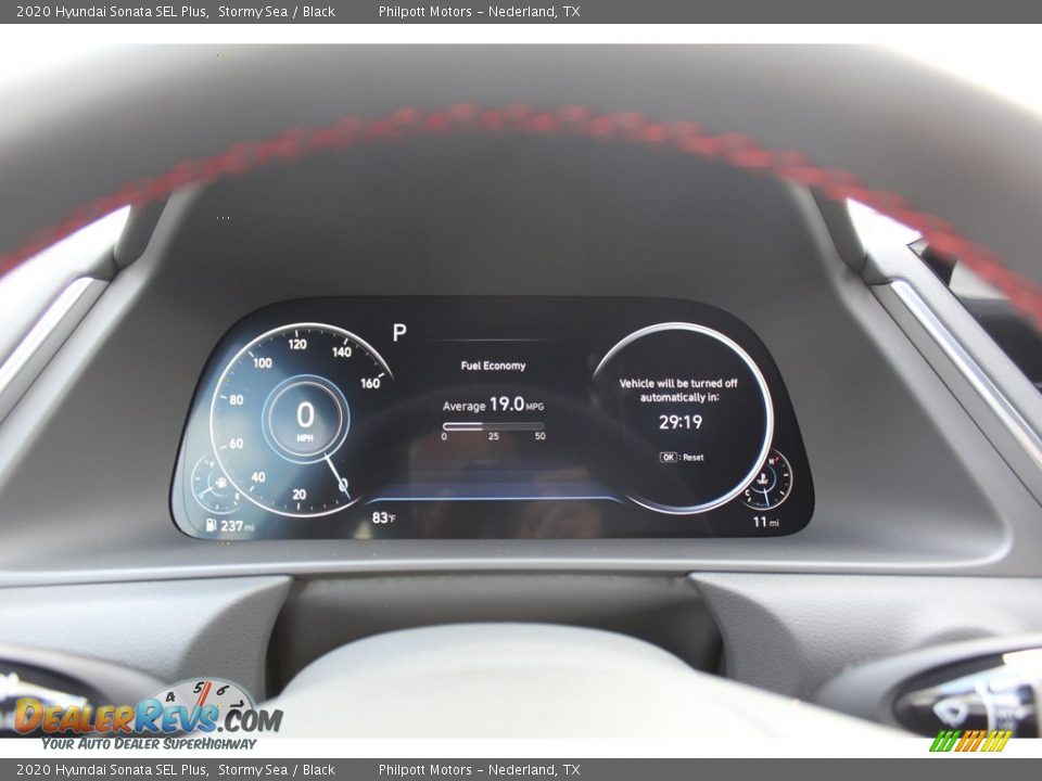 2020 Hyundai Sonata SEL Plus Stormy Sea / Black Photo #13