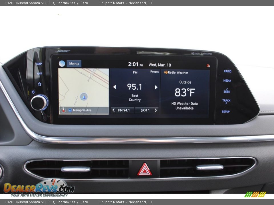 2020 Hyundai Sonata SEL Plus Stormy Sea / Black Photo #15