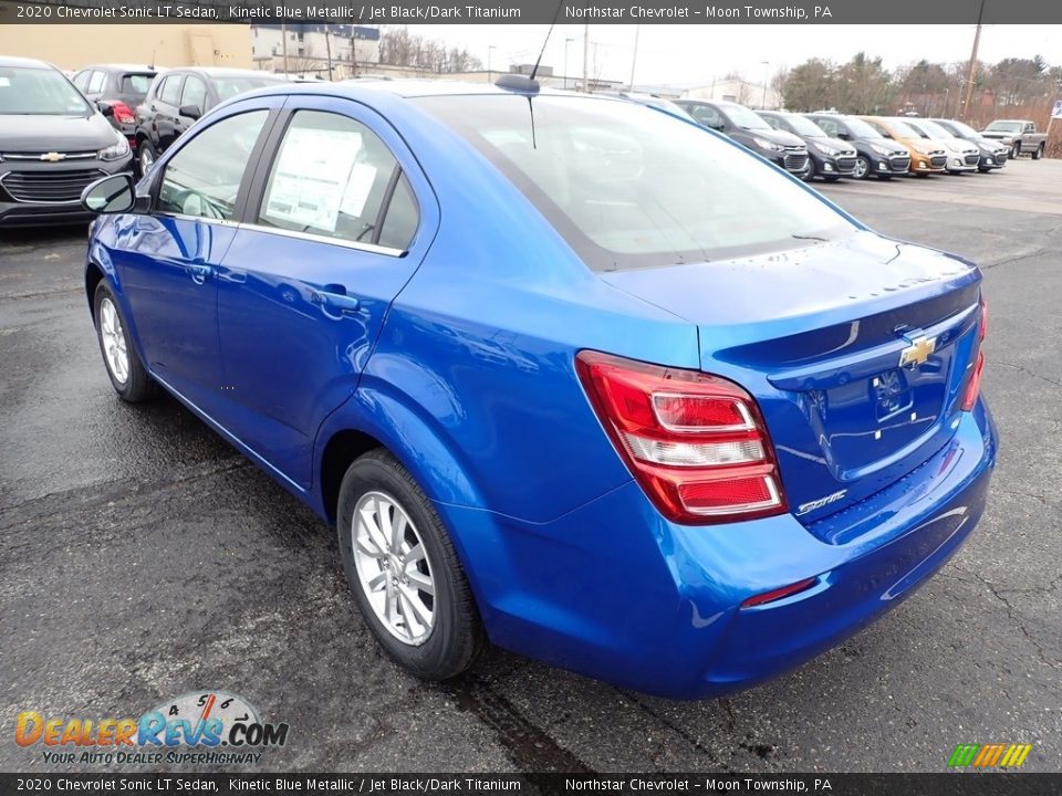2020 Chevrolet Sonic LT Sedan Kinetic Blue Metallic / Jet Black/Dark Titanium Photo #3