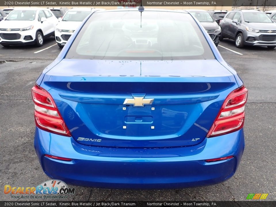 2020 Chevrolet Sonic LT Sedan Kinetic Blue Metallic / Jet Black/Dark Titanium Photo #4