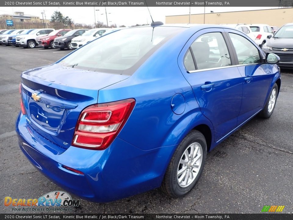 2020 Chevrolet Sonic LT Sedan Kinetic Blue Metallic / Jet Black/Dark Titanium Photo #5