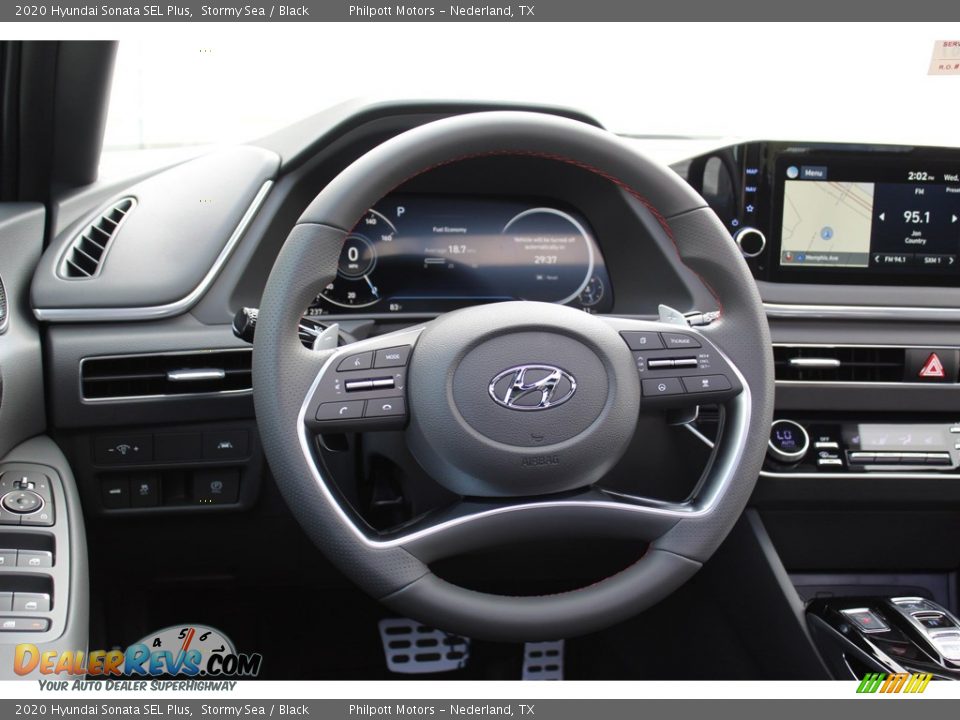 2020 Hyundai Sonata SEL Plus Stormy Sea / Black Photo #23
