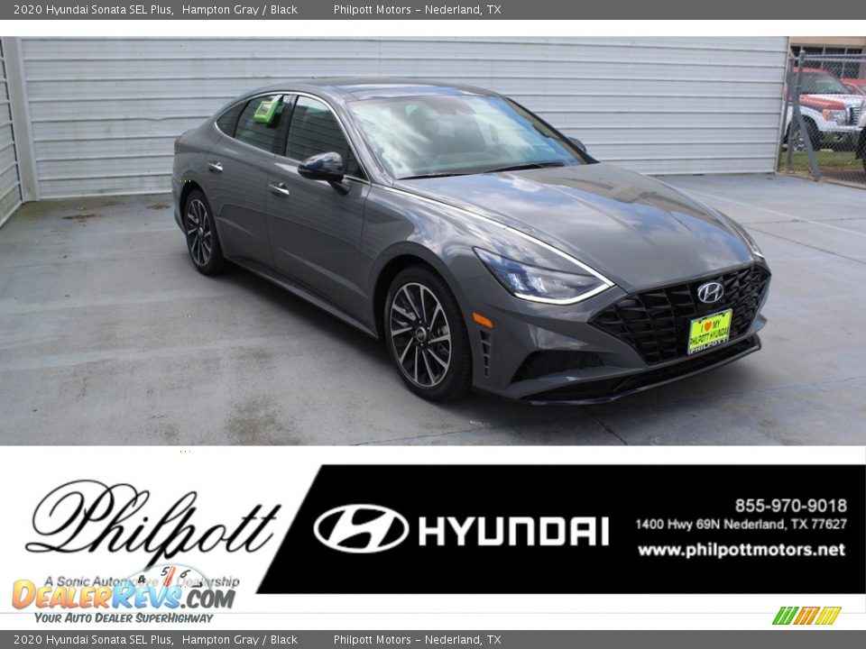 2020 Hyundai Sonata SEL Plus Hampton Gray / Black Photo #1
